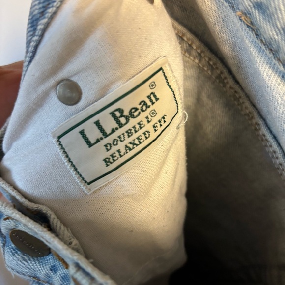 Vintage L.L. Bean Light Blue Denim Jeans - Picture 5 of 6